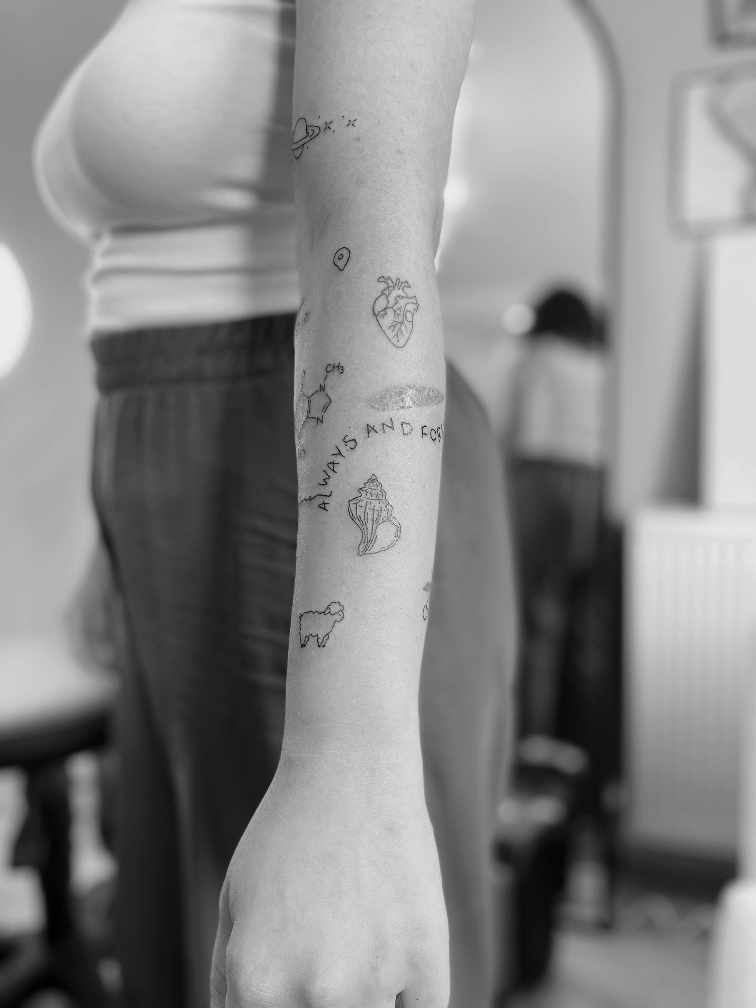 Minimalist Sleeve Dövme 9